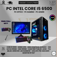 PC rakitan intel core i5 6500 H110 ssd 256gb ram 8gb ddr4 Office CPU ONLY RAM 16 GB - ONBOARD