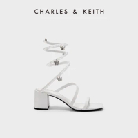 CHARLES&amp;KEITH King of Glory collaboration Series Diao Cicada style Butterfly Dance Shoes Women shoes CK1-60920352