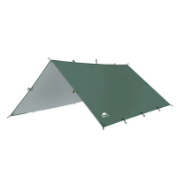 3F UL GEAR Ultralight 15D/210T Tarp Outdoor Camping Survival Sun Shelter Tent Shade Awning Silver Coating Pergola Waterproof