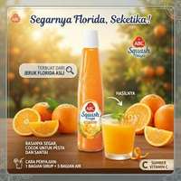 Sirup ABC Squash Delight Jeruk Florida 460ml | Sirop ABC Jeruk Asli 460ml