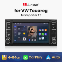 Junsun Android Auto Radio for VW Touareg Transporter T5 Multivan 2002-2010 Carplay GPS Multimedia 7 Inch Touch Screen dvd Player