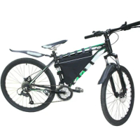 Rainproof Bicycle Bag Shockproof Bike Saddle Bag Bike Li-Ion Battery Bag Large Capatity Seatpost MTB Bike Frame Bag Accessories