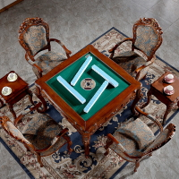 歐式實木麻將機全自動家用餐桌兩用電動麻將桌電動四口機麻