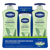 [COSCO代購5] VASELINE BODY LOTION 進口潤膚身體乳液三入600毫升X2 295毫升X1 W864040