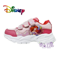 DISNEY迪士尼 童鞋 小美人魚 超輕 三段黏貼 運動鞋 慢跑鞋 [323037] 粉【巷子屋】