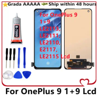 AMOLED TFT Display Screen for OnePlus 9 LE2113 Replacement, Lcd Display Digital Touch Screen with Frame for OnePlus 9 Pro Screen