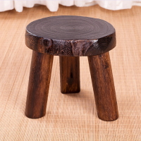 日式家具 實木小板凳 木凳 圓凳 子家用換鞋凳 復古桐木坐凳 茶幾實木矮凳 民族凳日本 全館免運