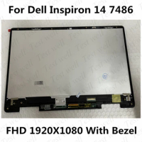 Original 14" FHD 1920*1080 For Dell Inspiron 14 7486 LED LCD Display Screen+ Touch Digitier Glass Assembly Replacement