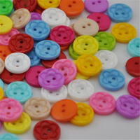 50/100pcs Mix Color Baby DIY sewing appliques crafts Plastic Button PT21