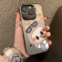 ốp iPhone 11 12 13 14 15 Pro Max Trend sunglasses Labubu popmart cứng Case For ốp lưng iPhone X/Xs, 