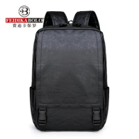 Fashion Microfiber Leather Man Backpack Bag Large Storge Business Travel Backpack 15" Laptop Bag Business Men's Backpack
