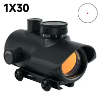 Red Dot Sight 1x30 Tactical Adjustable Scopes Hunting Shooting Reflex Airsoft Sight Metal Optical Hunting Riflescope