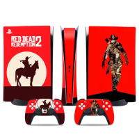 Red dead Redemption 2 skin For PS5 digital Skin sticker Slim/PS5 edition Console And Controller Cover Skin Vinly Decals Skins