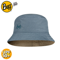 【BUFF 西班牙 可收納雙面漁夫帽《雨後草原》】122592/遮陽帽/防曬帽/休閒帽