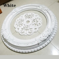 European-style lamp panel pvc lamp pool ceiling ceiling decorative shape pu chandelier lamp panel European-style round carving