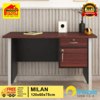 MEJA KANTOR 1/2 BIRO - MEJA KANTOR KAKI BESI - MEJA KERJA MINIMALIS - MILAN - ORBITREND