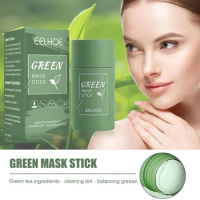Sdottor Green Tea Face Deep Cleaning Mud Solid Mask Stick Oil Control Moisturizing Shrink Pores Blackhead Acne Masks Facial Skin