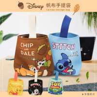 【收納皇后】Disney 迪士尼 帆布手提袋 手拿包 餐袋