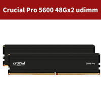 Crucial DDR5 pro 5600 96GB (2x48GB) XMP 3.0 &amp; AMD EXPO Ready美光 桌上型記憶體