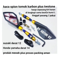 KACA SPION VARIASI MOTOR SATRIA FU-SHOGUN 110-SHOGUN SP-SHOGUN R-SMASH - KARBON-TWOTONE