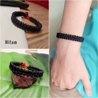 Gelang Tangan Bahan Super Premium Tali Korea Motif Polos Lv6 Pria Wanita