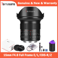 7artisans 15mm F4 ASPH Full Frame Wide Angle Lens For Nikon Z Z50 ZFC Leica SIGMA L SL Sony E FX3 A7S A9II Canon RF EOS-R EOS-R5