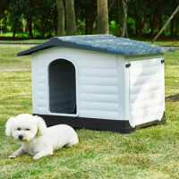 Outdoor Rain-proof and Waterproof Kennels for Large and Small Dogs Plastic Dog House Winter Warm Pet Kennel Sturdy Dog Cage
