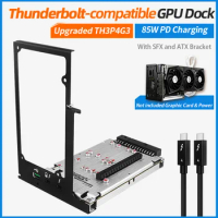 TH3P4G3 Thunderbolt-compatible GPU Dock 85W PD Charging Laptop Notebook to External Graphic Card 40Gbps for Macbook Windows
