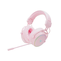 หูฟังเกมมิ่งไร้สายเชื่อมต่อได้ 2 โหมด รุ่น VH800 สีชมพู