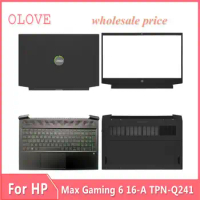 New For HP Pavilion Max Gaming 6 16-A TPN-Q241 Laptop LCD Back Cover Front Bezel Upper Palmrest Bottom Base Case Keyboard Hinges