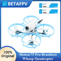 BETAFPV Meteor75 Pro Brushless Whoop Quadcopter ELRS 2.4G TBS PNP 1102 22000KV Motor VTX C03 FPV Camera 550mAh 1S Battery