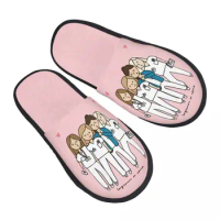Best Friendship Medica Doctor Nurse Soft Scuff Memory Foam Slippers Women Hotel House Shoes