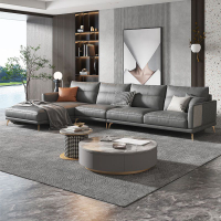 布藝沙發現代簡約客廳沙發組合大小戶型免拆洗科技布貴妃轉角沙發