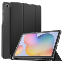 Case for Galaxy Tab S6 Lite 10.4 2022,Smart Stand Cover Shell Case with Translucent TPU Back Shell for Galaxy Tab S6 Lite 10.4