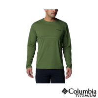 【Columbia 哥倫比亞】男款-鈦Cirque River™酷涼快排長袖上衣-綠色(UAE55900GR/IS)