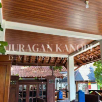 Kanopi plafon minimalis atap spandek terpasang