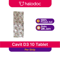 Cavit-D3 10 Tablet, Suplemen Kalsium untuk Kebutuhan Kalsium saat Kehamilan dan Menyusui