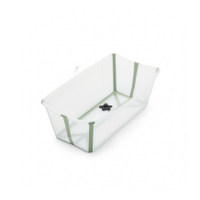 Stokke Flexi Bath 折疊式/摺疊式浴盆(感溫水塞)-透明綠★衛立兒生活館★