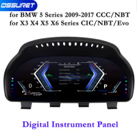 12.3 inch HD Digital Instrument Panel for BMW 5 Series 2009 - 2017 CCC/NBT for X3 X4 X5 X6 Series CIC/NBT/Evo System Blue Light