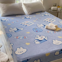 2021年新款牛奶絨床笠單件珊瑚絨兒童床罩床墊保護罩防塵床單套罩
