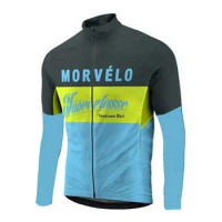 2023 Morvelo retro Men's Cycling Jersey Long Sleeve Jersey Roap Ciclismo Cycling Clothes bike Bicycle Jersey Cycle Clothing