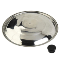 Wok Pan Pot Lids Stainless Steel Lid 32/34/36/38/40cm Cookware Parts Kitchen Cooking Acceessories High Quality