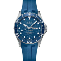 【MIDO 美度 官方授權】Ocean Star 200C海洋之星 廣告款陶瓷潛水錶(M0424301704100)