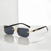 ZUI Kacamata Rimless Pria Wanita Fashion Personalized Sunglasses - Z-125 Elegan Lensa