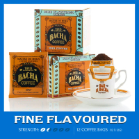 Bacha Coffee | 1910 Fine Flavoured, 100% Arabica Beans, Medium Roast, x12 Individually Wrapped Singl