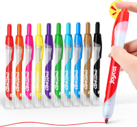 Click Washable Markers for kids with Retractable Tips20 Colors Markers Setretractable marker for Tod