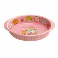 asdfkitty*日本san-x角落生物陶瓷橢圓型焗烤盤-粉紅色-日本正版商品