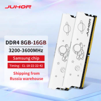 JUHOR Ram DDR4 8GB 16GB 3600MHz 3200MHz DDR5 4800 5600 6000 6400 6800MHz Desktop Gaming Dual Channel Dimm Memory