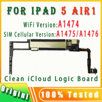 100% Original Free iCloud A1474/A1475 or A1476 For IPad Air1 Motherboard Wifi &amp; SIM Cellular Version For IPad 5 Logic Boards