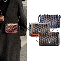 GOYARD  Plumet Pocket 防水帆布Y字老花斜背包(多色選)